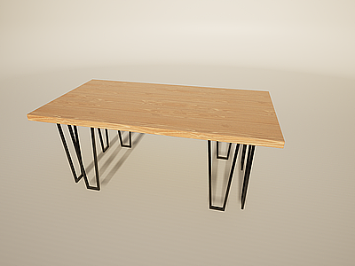 3d铁艺餐桌模型