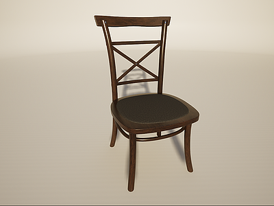 复古铁艺休闲椅靠椅模型3d模型