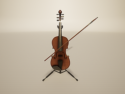 音乐设备乐器小提琴模型