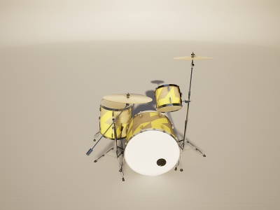 音乐设备乐器架子鼓模型3d模型