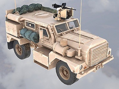 反雷防伏击战车低配版模型3d模型