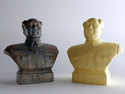 3d毛主席毛泽东雕塑模型