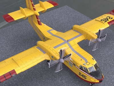 水上飞机3d模型