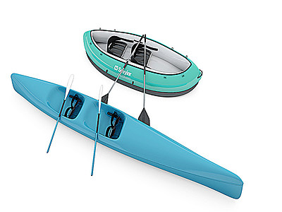 3d皮划艇模型