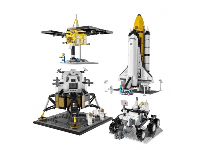 3d现代乐高航天系列玩具组合模型
