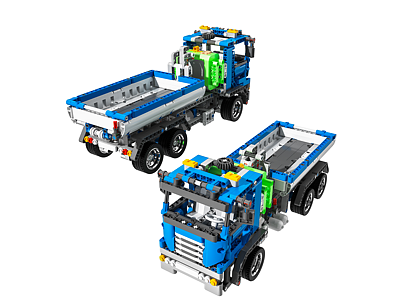 现代乐高货柜车玩具组合模型3d模型