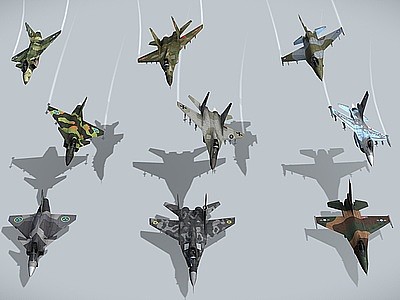 3d飞机<font class='myIsRed'>战斗机</font>航空器模型