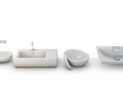 3d现代洗手盆模型