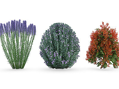 3d植物<font class='myIsRed'>灌木丛</font>景观草花模型