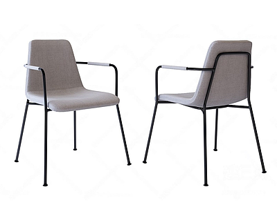 现代单椅组合模型3d模型