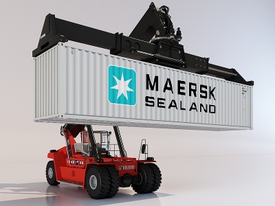 码头货物装载车模型3d模型