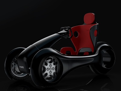 概念电动车3d模型