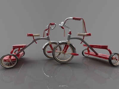 现代风格自行车模型