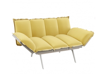 3d黄面包沙发模型