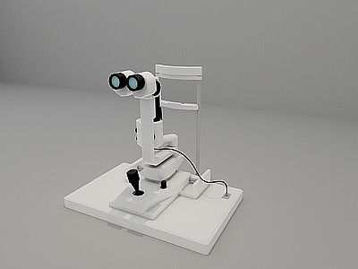 3d现代医院医疗眼科设备模型