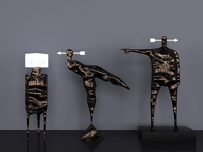 异形人物雕塑雕刻模型3d模型