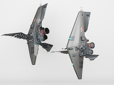 科幻战斗机模型3d模型