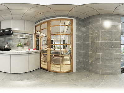 3d北欧厨房模型