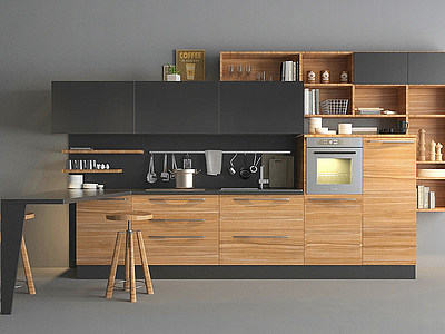 3d厨房模型