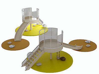 儿童滑滑梯3d模型