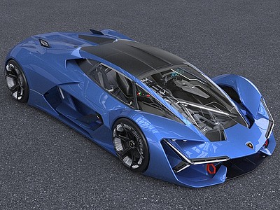 3d兰博基尼概念跑车汽车模型