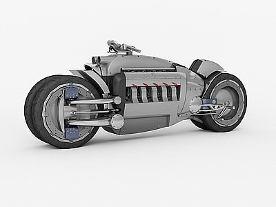 道奇战斧摩托车模型3d模型