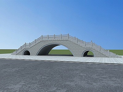 3d古桥模型