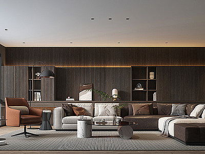 家居客厅沙发3d模型