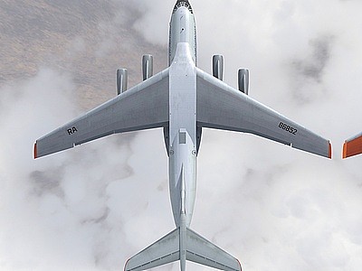 伊尔76战略运输机涂装3d模型