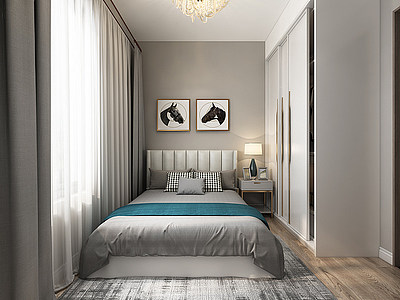 卧室吸顶灯模型3d模型