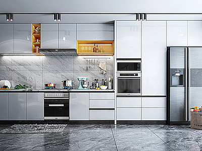 厨房橱柜厨房电器厨房用品模型3d模型