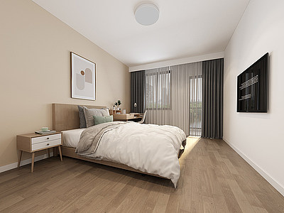 3d家居卧室模型