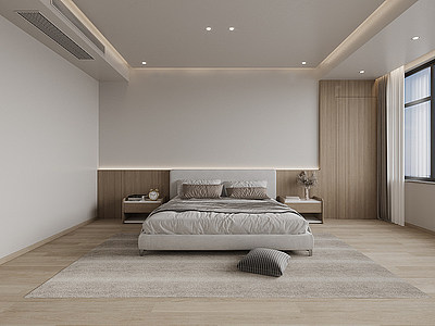 侘寂家居卧室模型3d模型