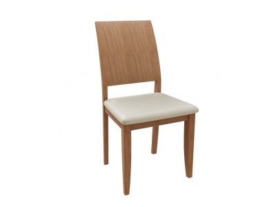 3d现代休闲白木单椅模型