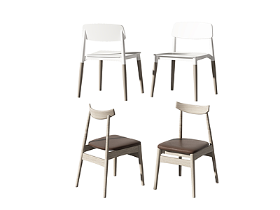 餐椅模型3d模型
