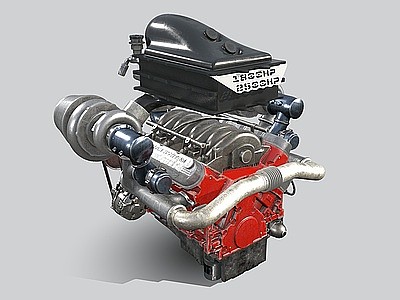 3d汽车引擎<font class='myIsRed'>发动机</font>汽车配件模型