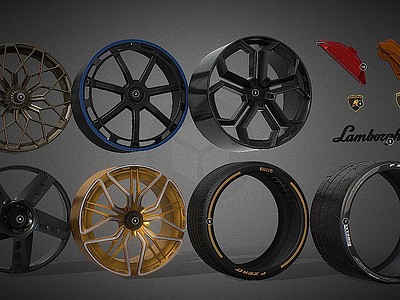 汽车轮胎轮胎配件3d模型