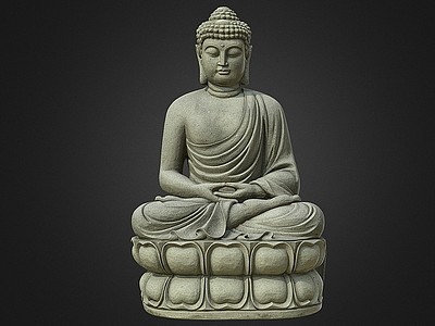 宗教雕塑石像佛模型