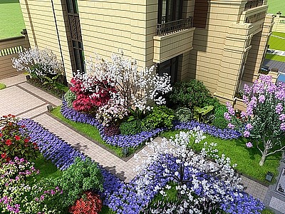 庭院景观模型3d模型