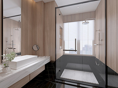 卫生间浴室柜模型3d模型