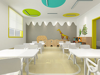 幼儿园教室模型