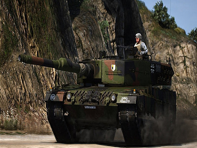 3d德国<font class='myIsRed'>豹</font>2A4坦克模型