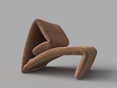 布艺休闲椅模型