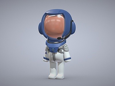 3d宇航员<font class='myIsRed'>玩偶</font>儿童玩具模型