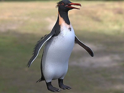 3d企鹅<font class='myIsRed'>巨型</font>企鹅海洋生物模型