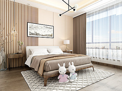 女儿房卧室模型3d模型