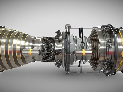航空引擎发动机模型3d模型
