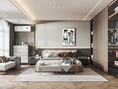 家居卧室3d模型