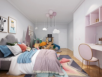卧室女儿房模型3d模型