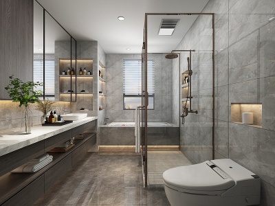 卫生间浴室镜子模型3d模型